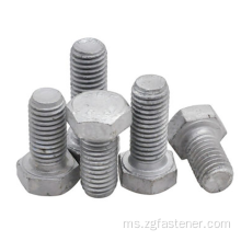 HEX HEAD BOLTS DIN933 HEXAGON HEAD SCREWS dengan utas penuh